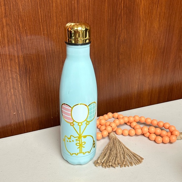 Pusheen Cat and Balloons print Stainless Steel Drink bottle - Picture 10 of 11